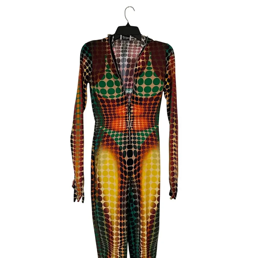 Jean Paul Gaultier high neck hooded jumpsuit - Picture 7 of 13